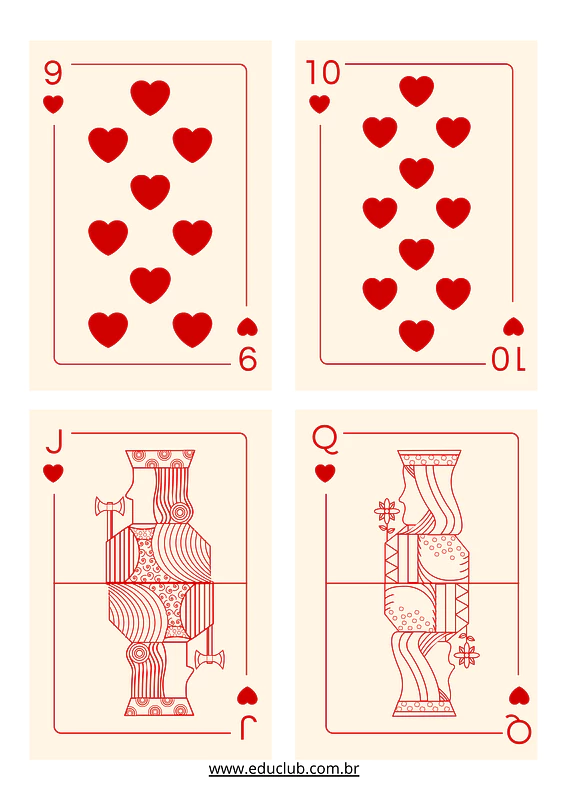 Cartas de baralho para imprimir: 5 jogos para aprender matemática | Educlub